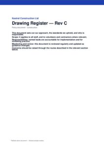 Drawing Register — Rev C