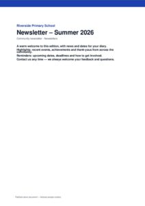 Newsletter – Summer 2026