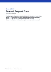 Referral Request Form