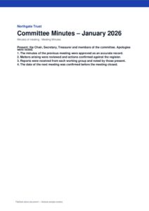 Committee Minutes – January 2026