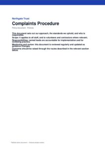 Complaints Procedure